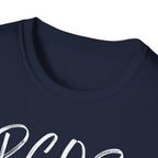 PCOS Warrior - Blue Hearts T-Shirt