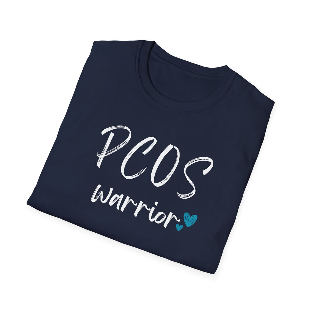 PCOS Warrior - Blue Hearts T-Shirt