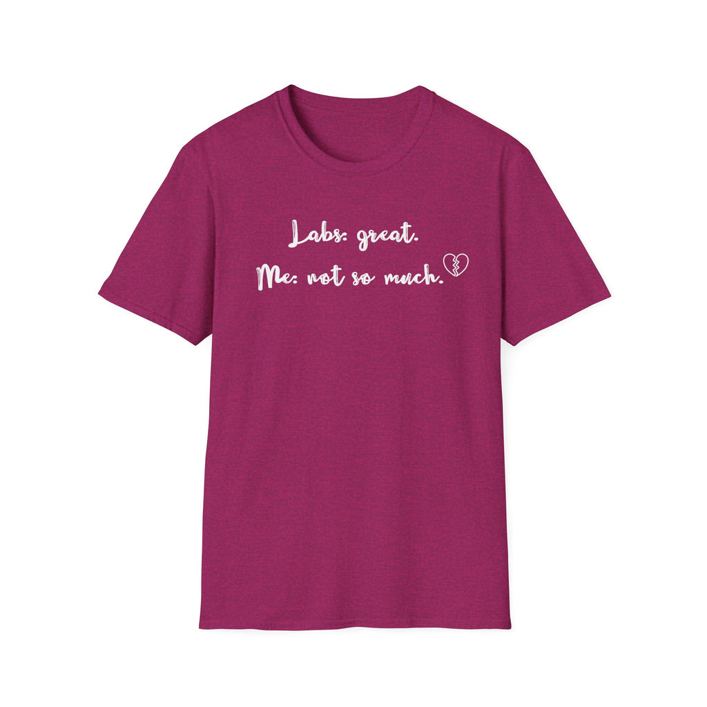 Labs: Great . Me: Not so Much. T-Shirt