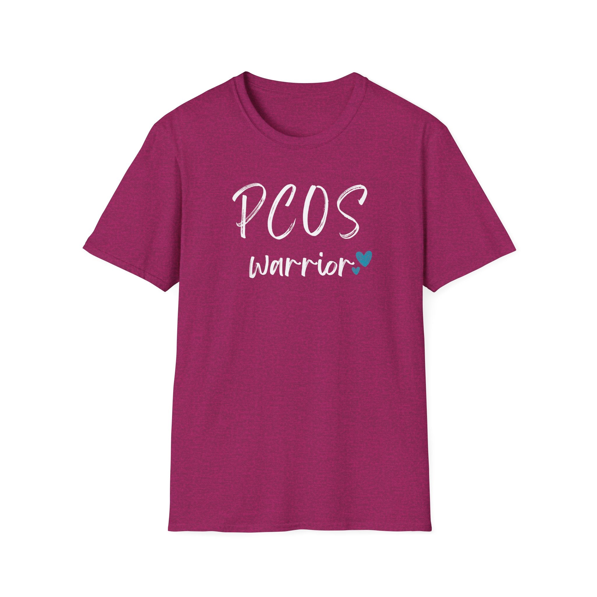 PCOS Warrior - Blue Hearts T-Shirt