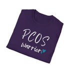 PCOS Warrior - Blue Hearts T-Shirt