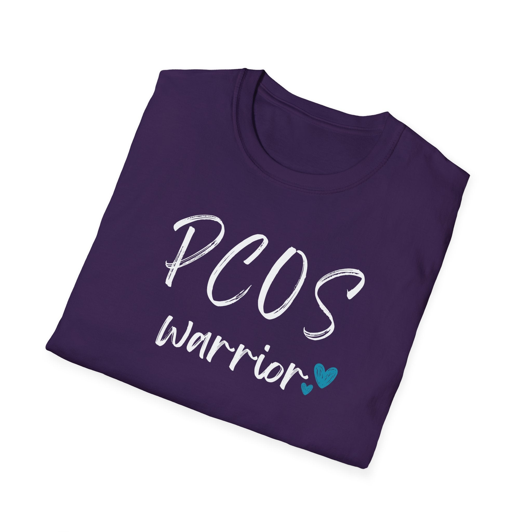 PCOS Warrior - Blue Hearts T-Shirt