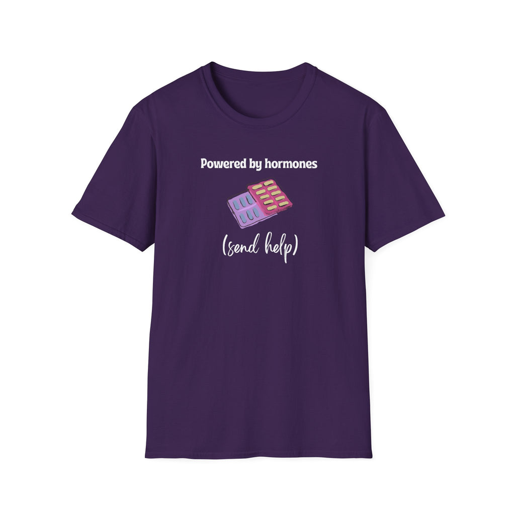 Powered by Hormones (Send Help) T-Shirt