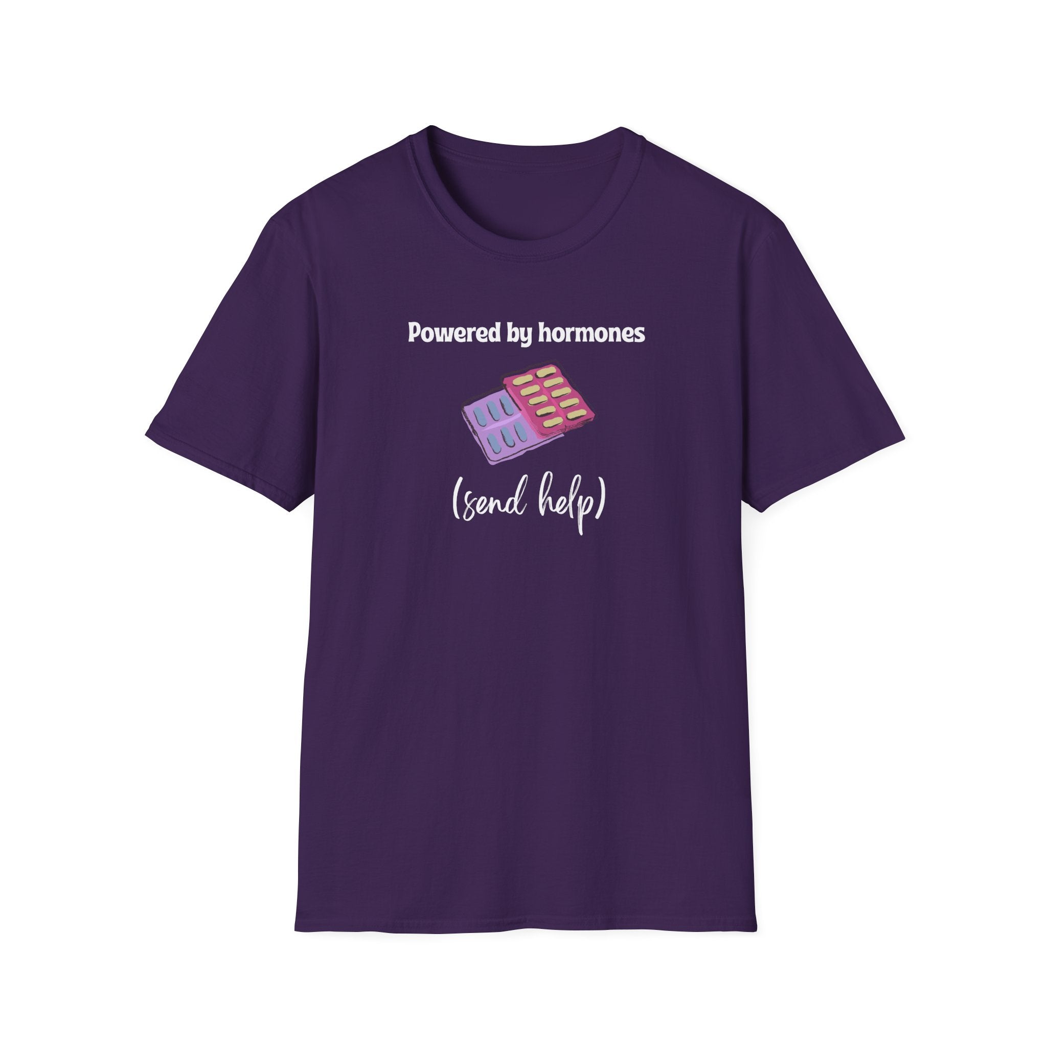 Powered by Hormones (Send Help) T-Shirt