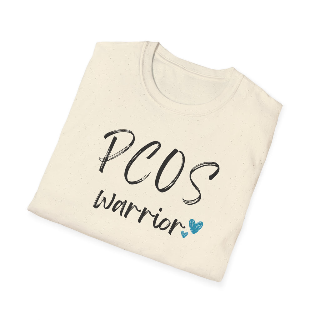 PCOS Warrior - Blue Hearts T-Shirt