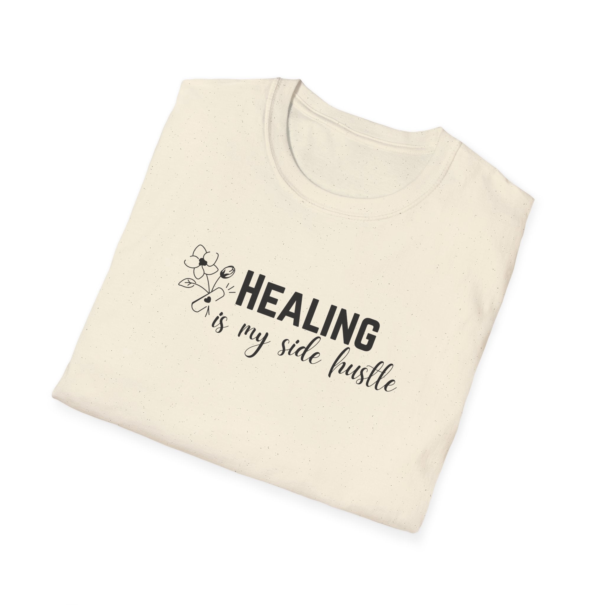 Healing Is My Side Hustle Floral T-Shirt