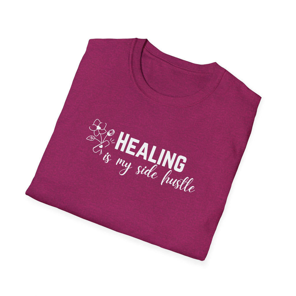 Healing Is My Side Hustle Floral T-Shirt
