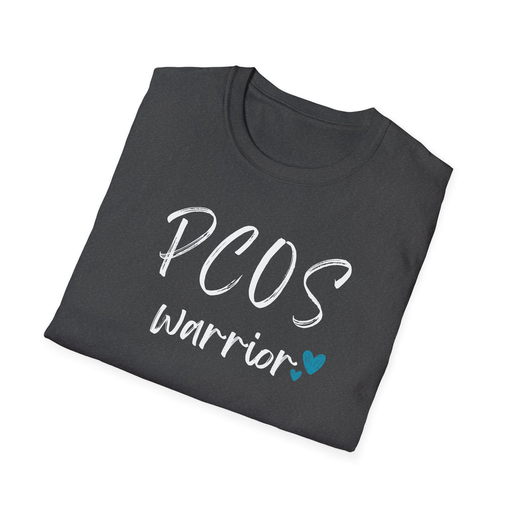 PCOS Warrior - Blue Hearts T-Shirt