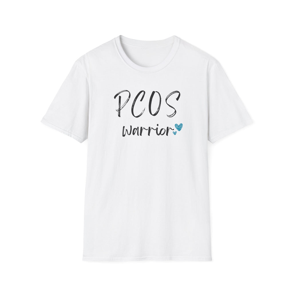 PCOS Warrior - Blue Hearts T-Shirt