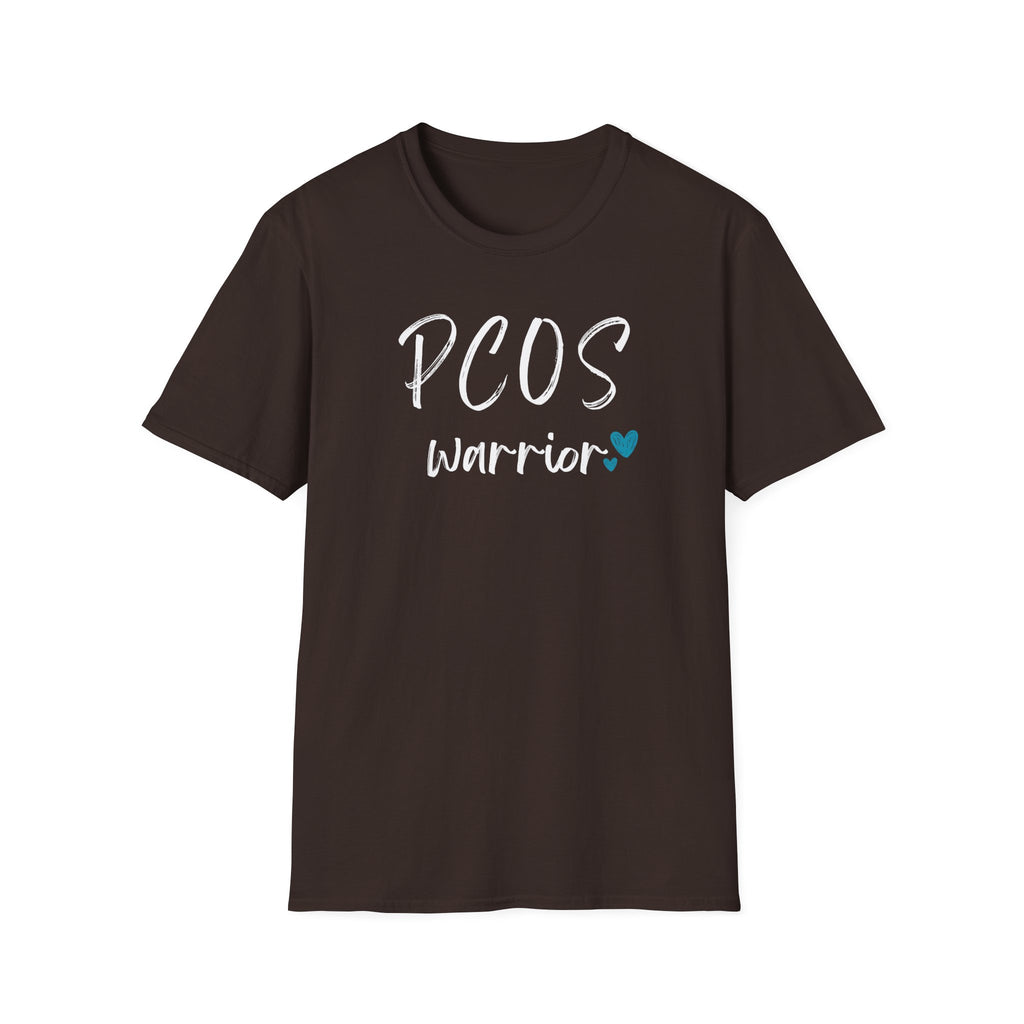 PCOS Warrior - Blue Hearts T-Shirt