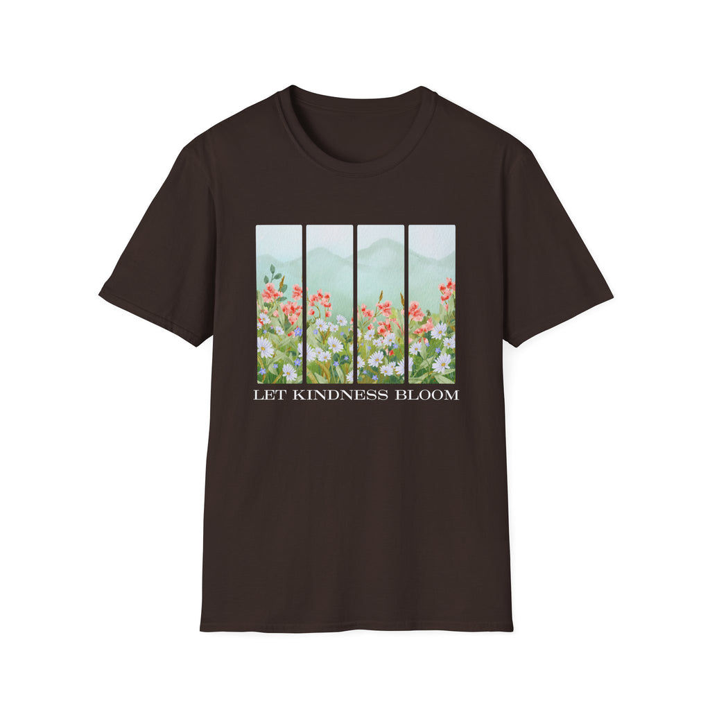Let Kindness Bloom – Nature Scene T-Shirt