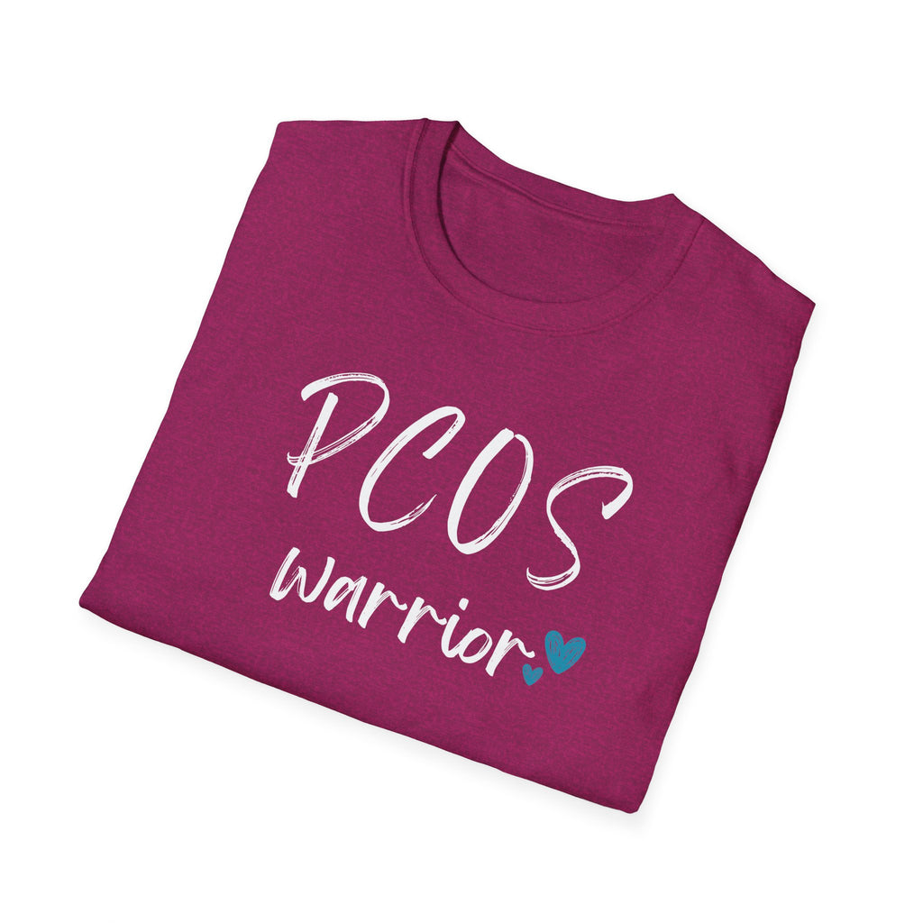 PCOS Warrior - Blue Hearts T-Shirt