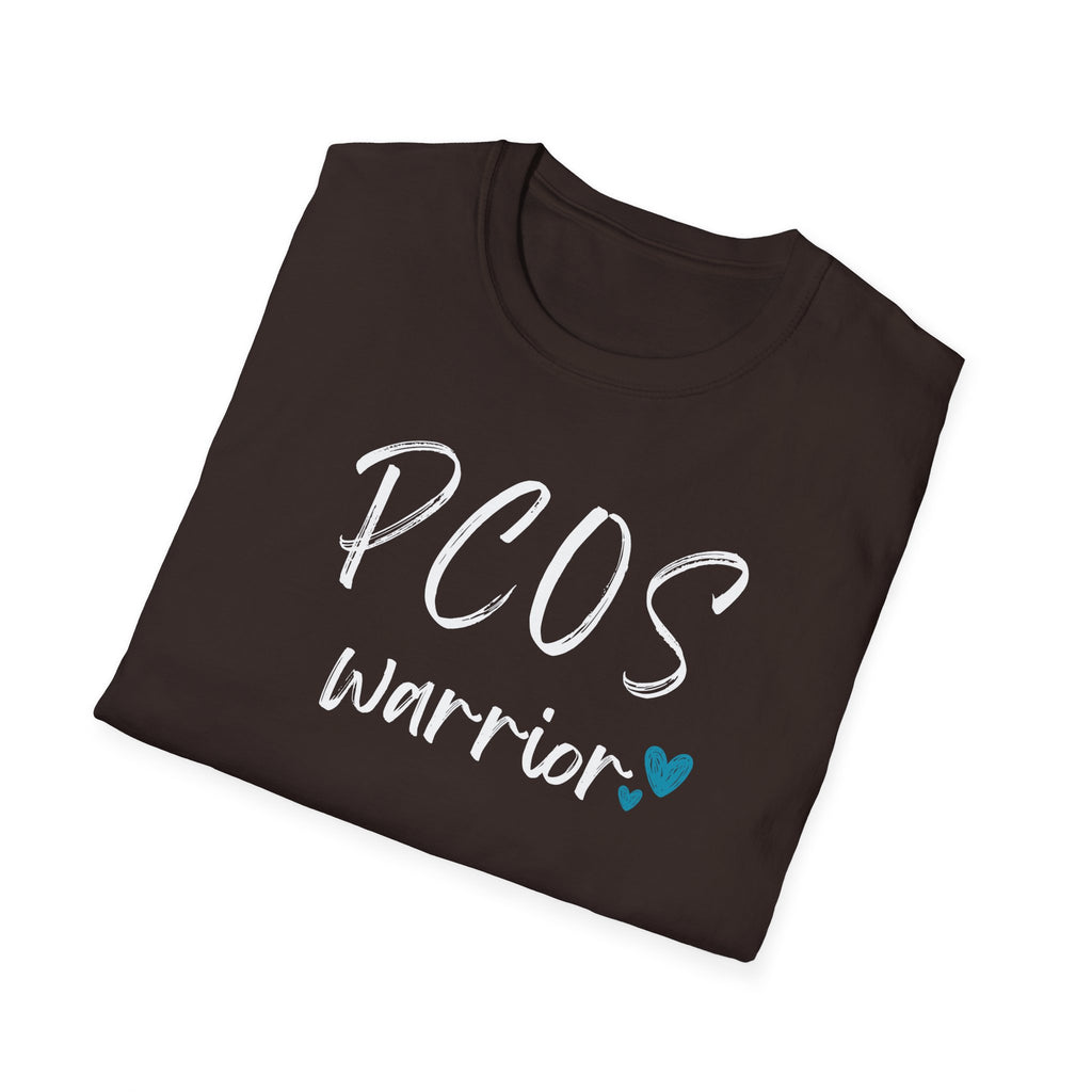 PCOS Warrior - Blue Hearts T-Shirt