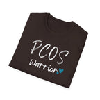 PCOS Warrior - Blue Hearts T-Shirt